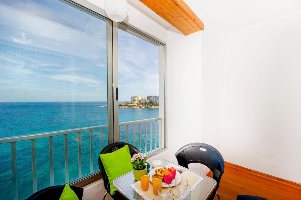 Spinola Bay Top Floor Seafront 3 Bedroom Apartment With Panoramic Sea Views - By Getawaysmalta Saint Julian's ภายนอก รูปภาพ