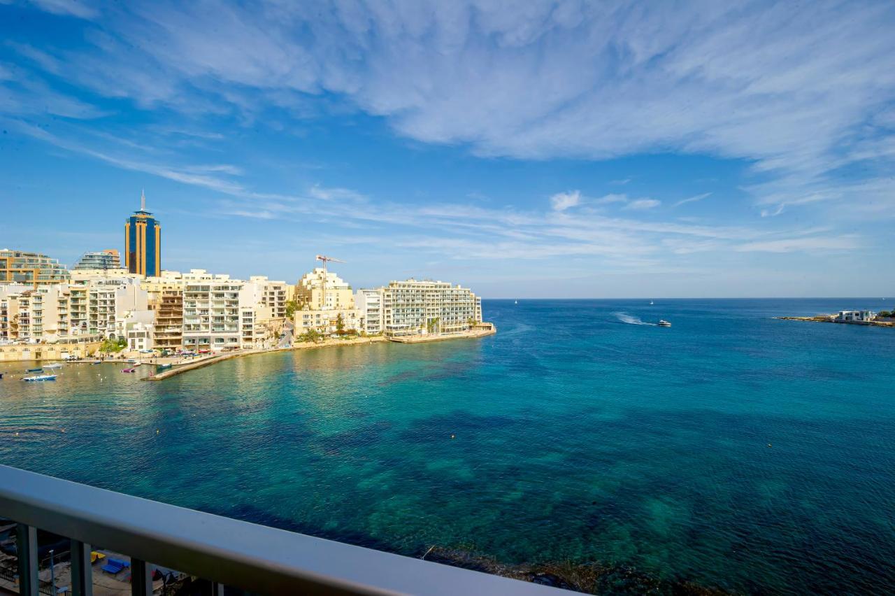 Spinola Bay Top Floor Seafront 3 Bedroom Apartment With Panoramic Sea Views - By Getawaysmalta Saint Julian's ภายนอก รูปภาพ